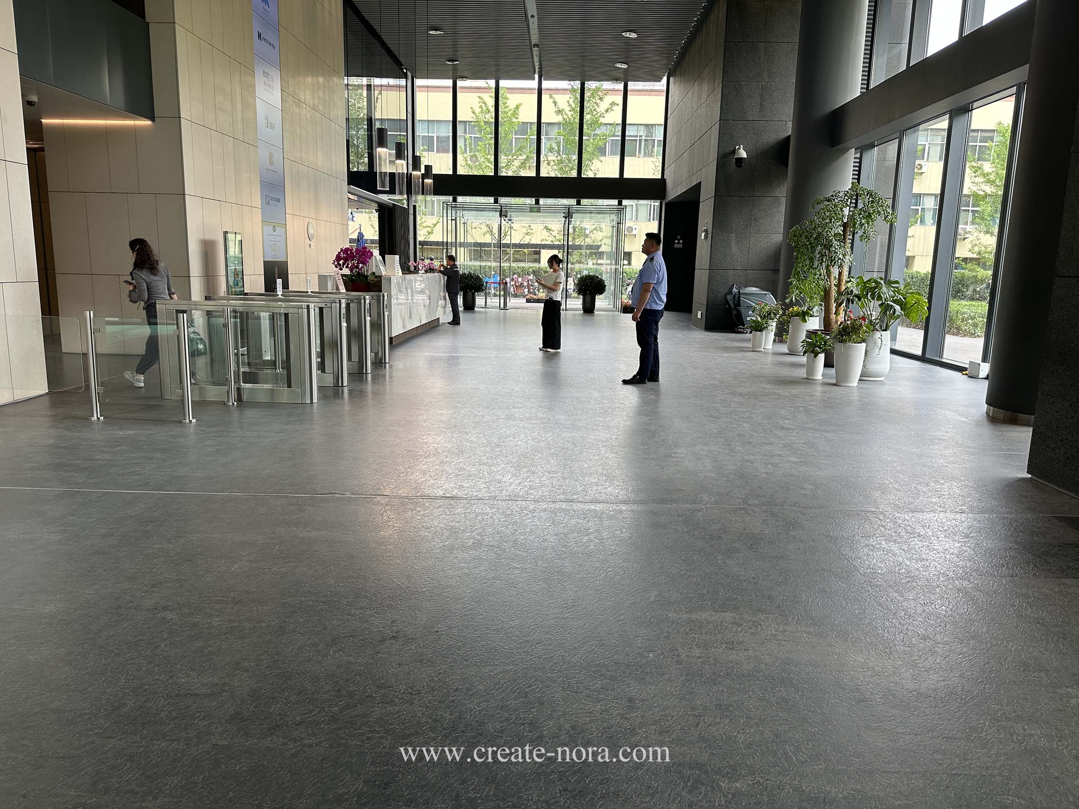 the photo of nora rubber flooring in Huicheng International Tower 8